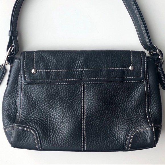 COACH Black Pebble Crossbody Vintage Purse EUC - Picture 4 of 7